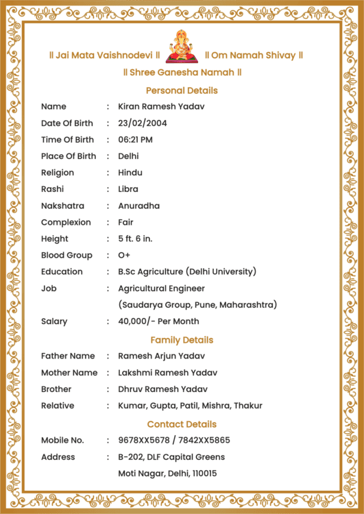 biodata maker